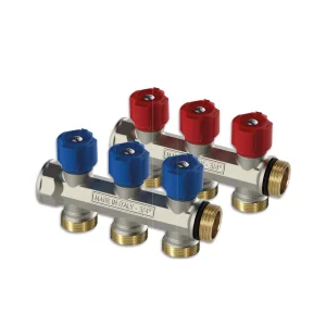 Distribuitor modular 3/4"x EK 2 cai Easy Lock albastru IVAR 507300NB
